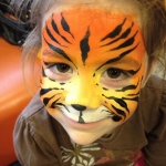 Lion face painting