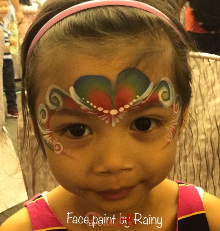 child with face painting