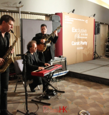 Hong Kong musician performing at a Jewelry corporate cocktails party 