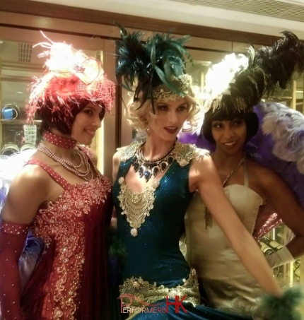 Three Gatsby Dance Dancer taking photo at a corporate event 