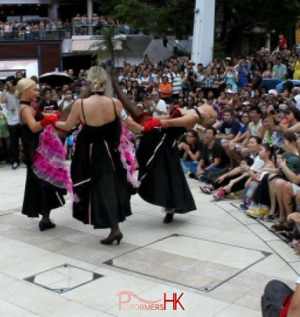 dancers performing in front of big audience in Hong Kong for Dragon Boat festival 