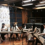 Recording session with girl group 