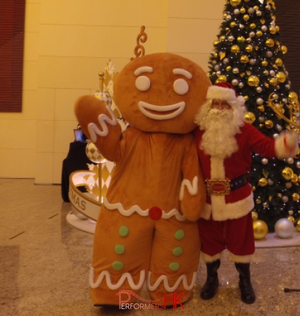 IFC central santa with Gingerbread man 