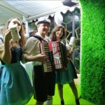 Solo Accordion playing Oompah music for Ritz Carlton Hotel Hong Kong