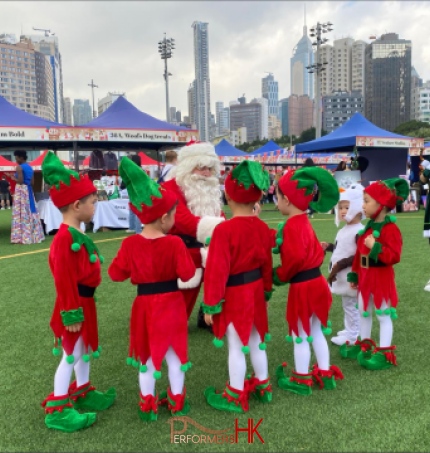 meet & greet with Santa at football club event in Hong Kong December 2023